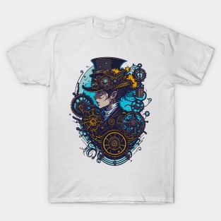 Steampunk woman portrait T-Shirt